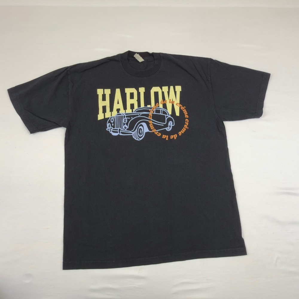Jack Harlow 2021 Creme‎ De La Creme Tour T-Shirt Black Los Angeles Apparel Large